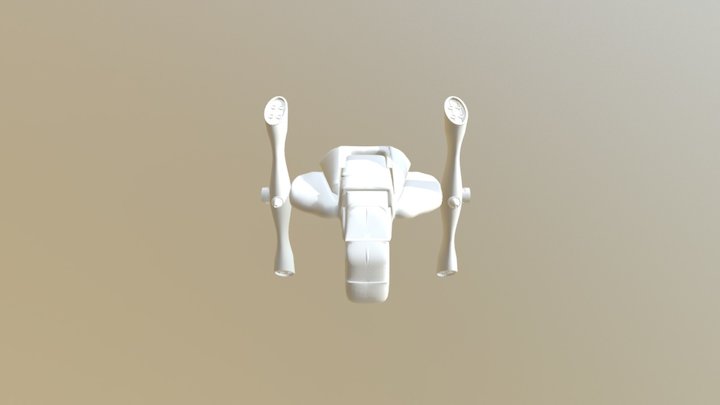 Ranger's Spaceship (No Textures) 3D Model
