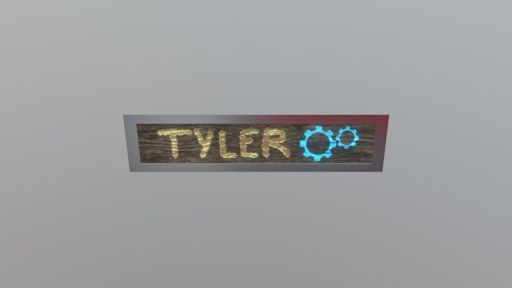 Name Plate 3D Model