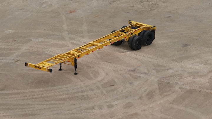 Bull Chassis 2024 40ft-45ft Container Chassis 3D Model