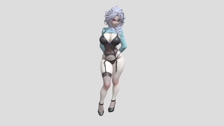 Sexy Elsa 3D Model