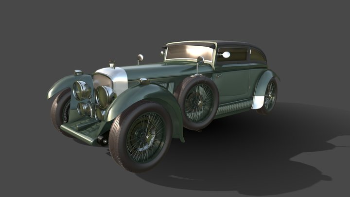 Bentley_Blue_Train 3D Model
