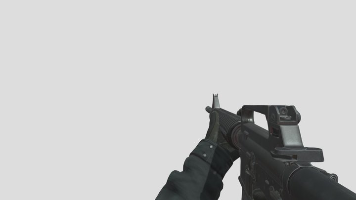 M16 A2 Assault Rifle - Animated 3D Model