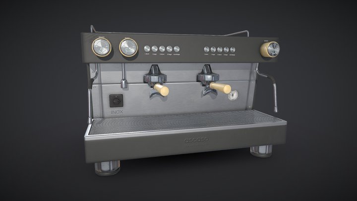 Barista Coffee Machine 3D Model