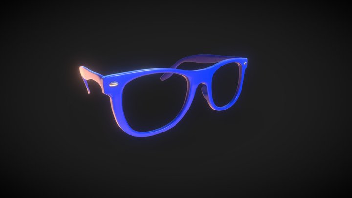 Wayfarer sunglasses - eyeglasses rims – Modello 3D gratuito STL
