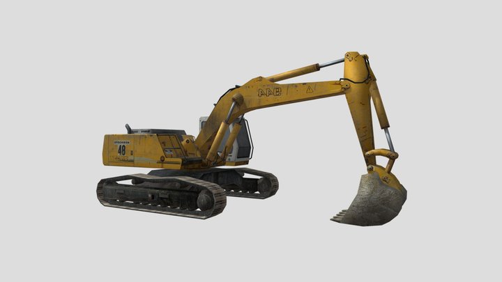 Excavator Liebherr 3D Model