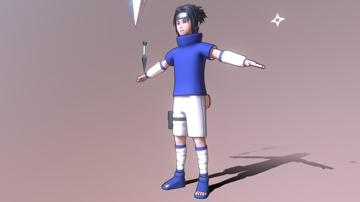 Test Sasuke 3D Model