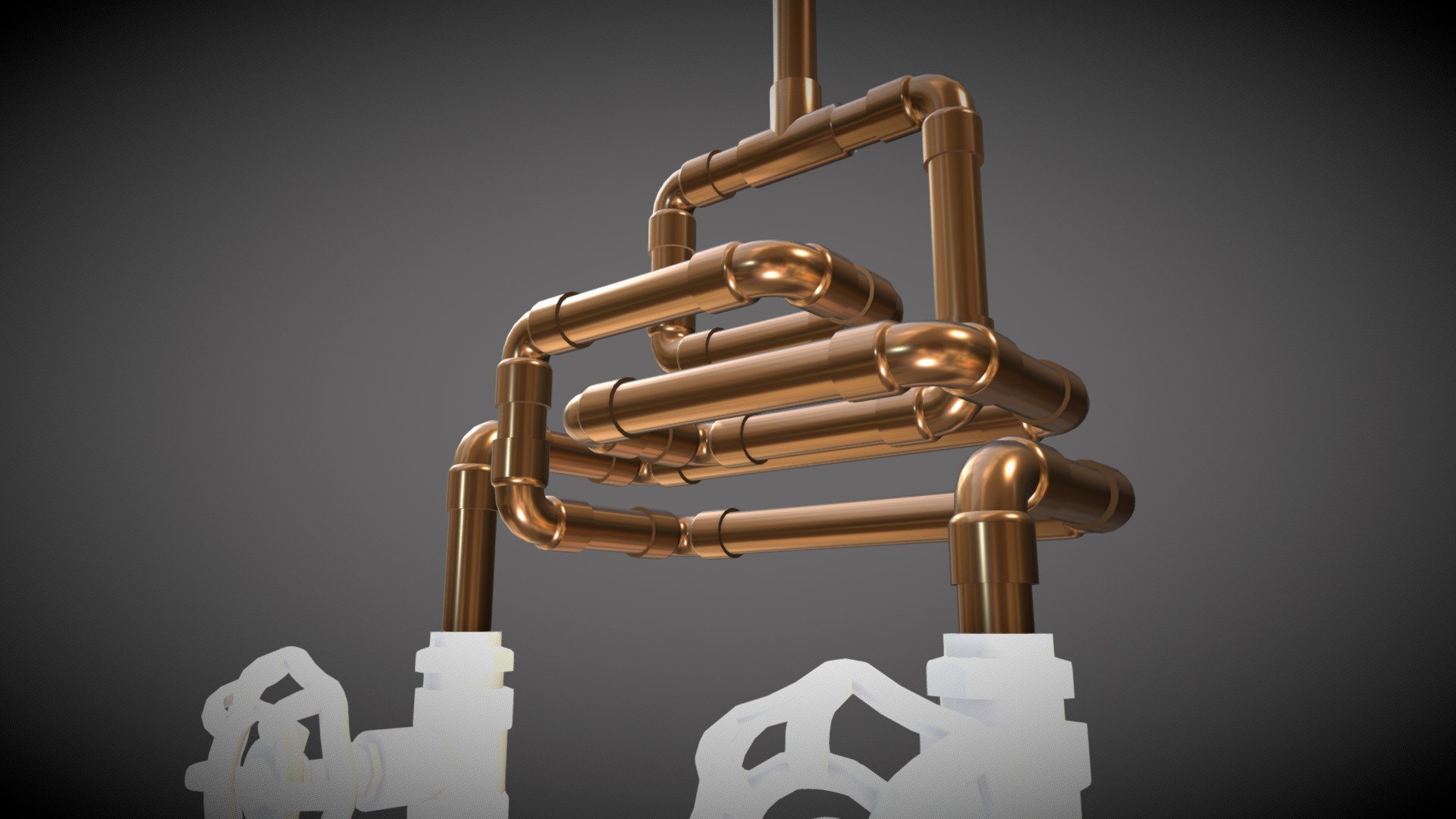 Abstract Copper Faucet - 3D model by 3Danny (@Heylowgogo) [bd5369c ...