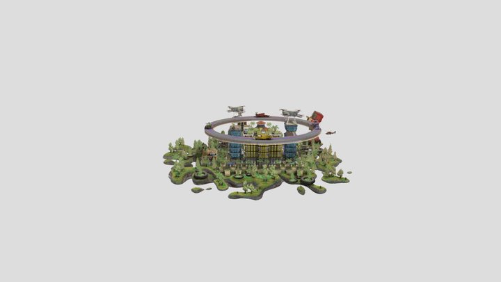 RACING HUB 3D Model
