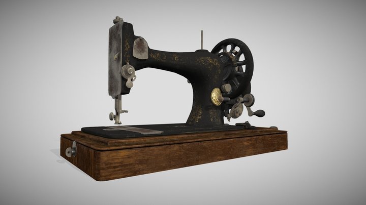 Singer Sewing Machine 1866 3D Model