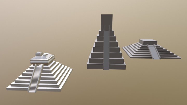 Maya Pyramid 3D Model