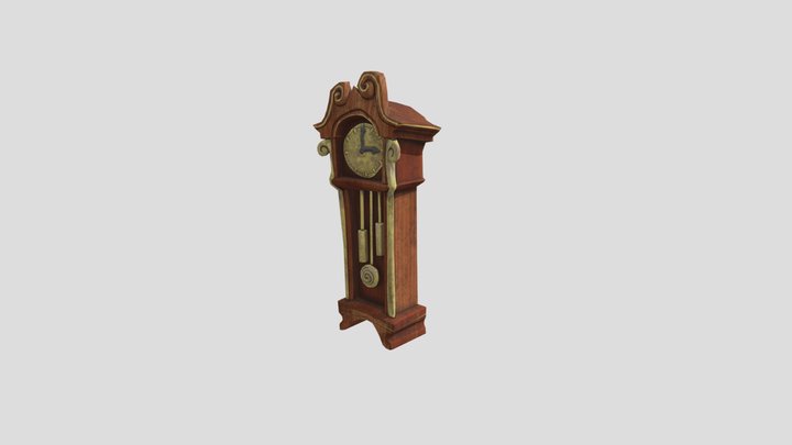 Antique Clock 3D Model