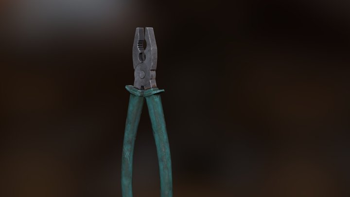 Old Pliers 3D Model