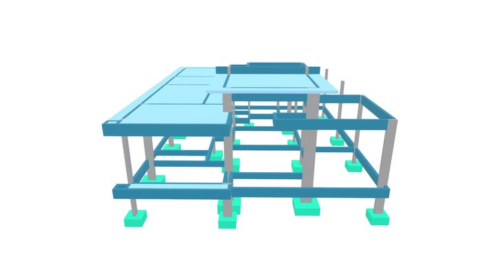 Projeto Estrutural - Residência EA 3D Model