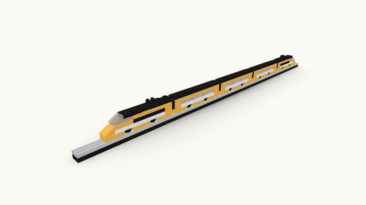 LEGO TGV Sud-Est MOC [#0104] 3D Model
