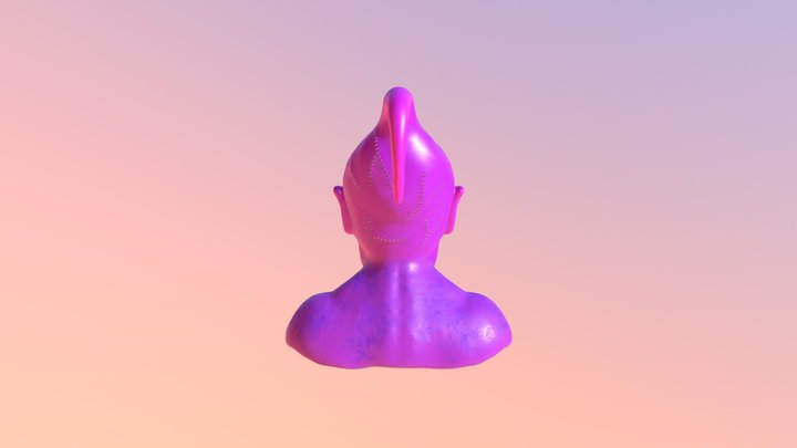 Alien Textured 3D Model
