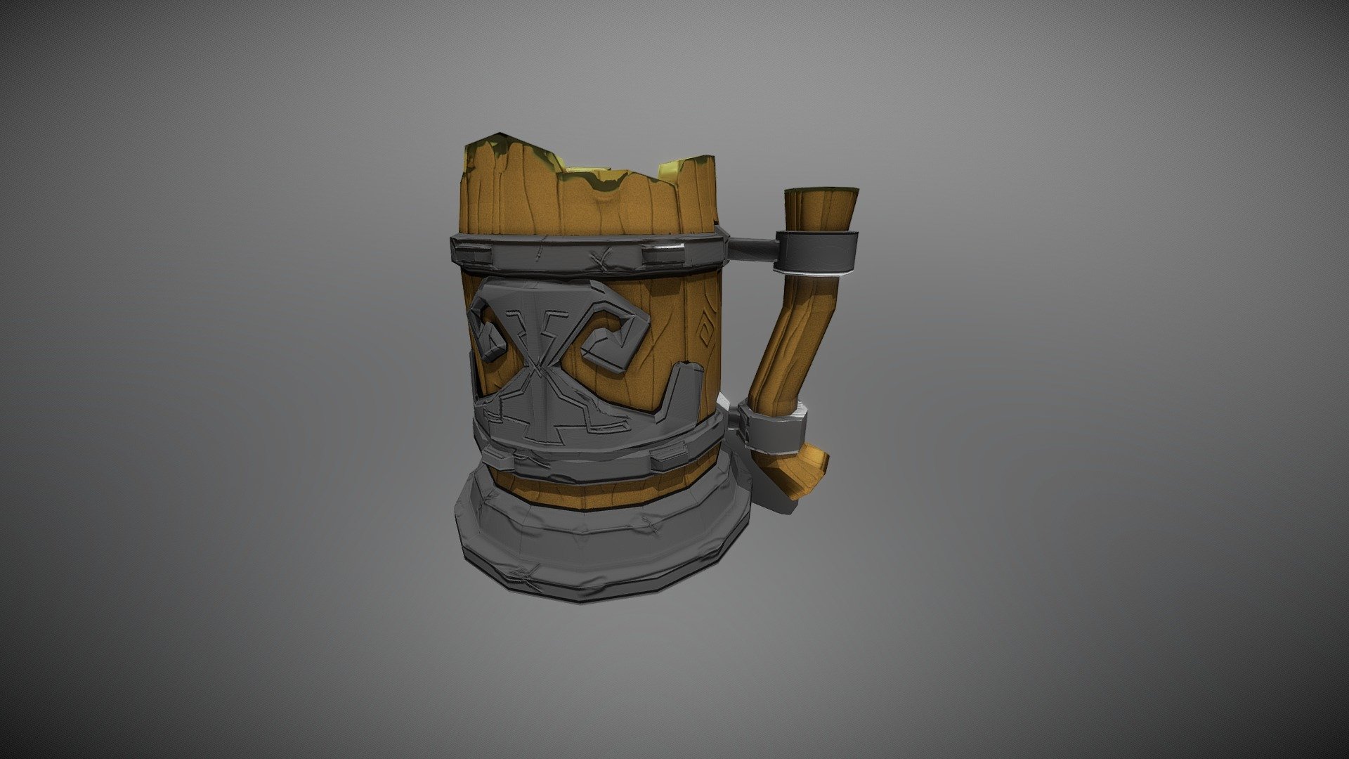 Warcraft magic Cup Low Poly