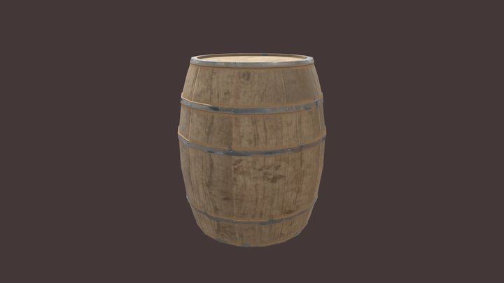 Sandy Barrel 3D Model
