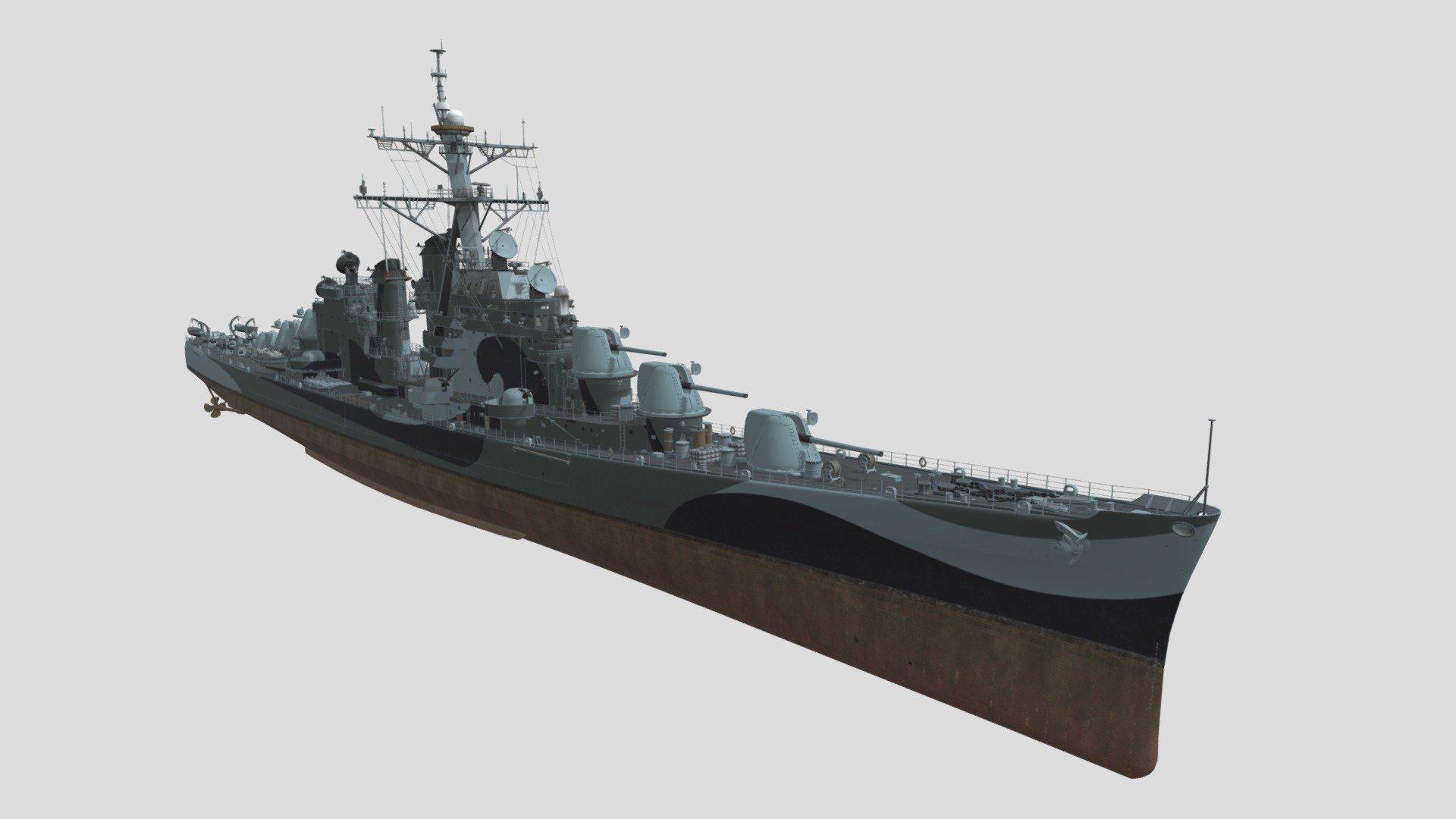US CLAA Ticonderoga - Download Free 3D model by 全斗焕 (@lxyun_2) [bd58a7c ...