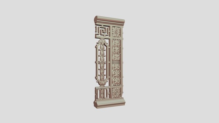 High Detail Section Rail Reconstruction 3D Model