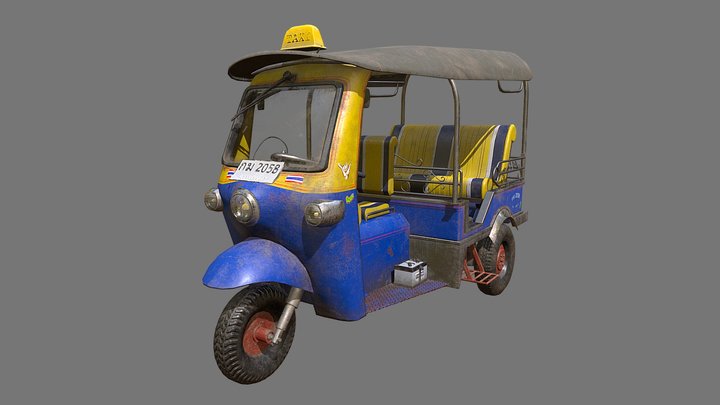 Tuk Tuk 3D Model