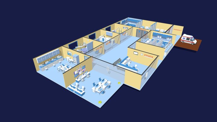 TC Experience Zone Healthcare 3D Model
