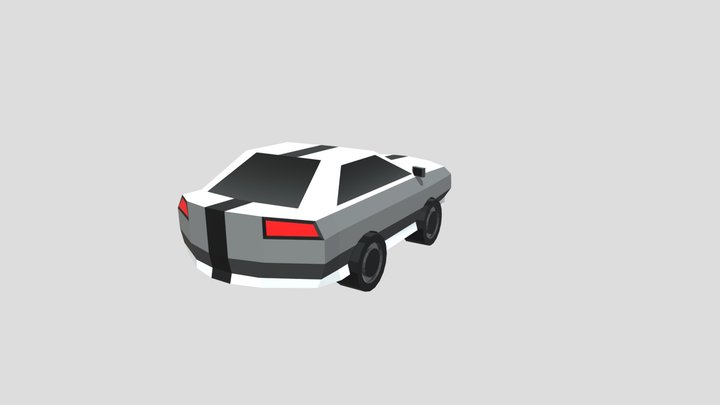 My First Low Poly Car – Free 3D Model STL