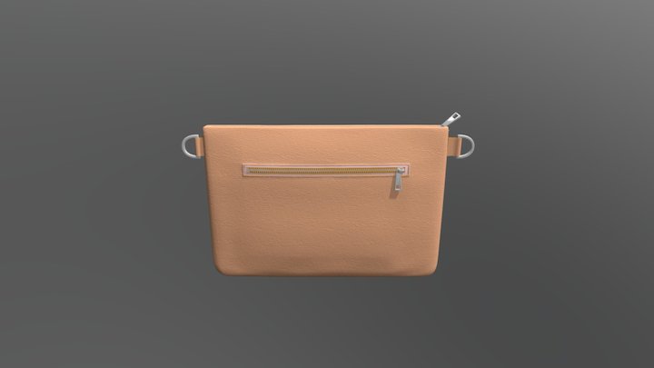 Pouch Hidden Zipped Pocket 3D Model