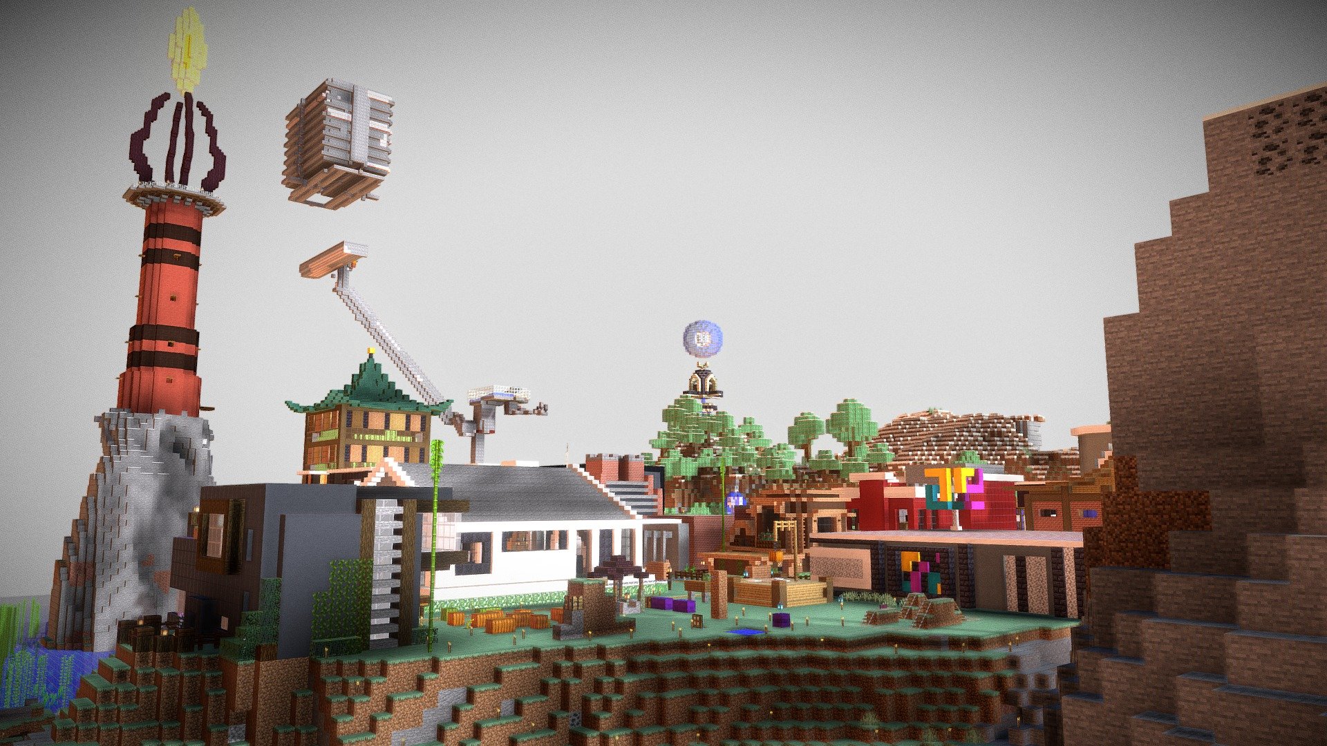 Motherless SMP Town - Download Free 3D model by Mikail Karaca ...