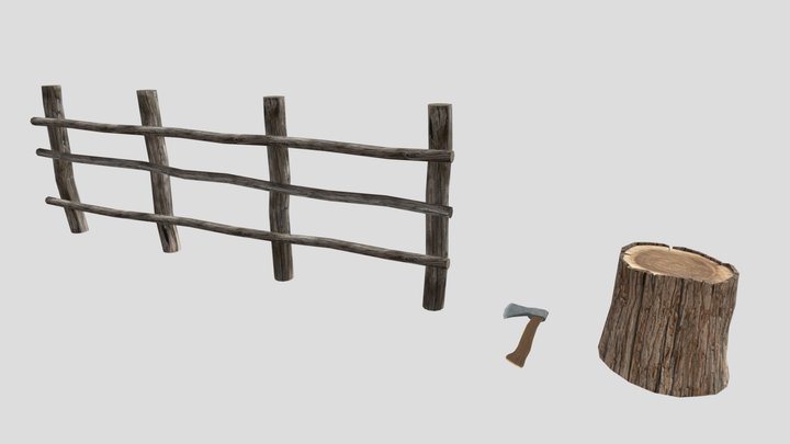 1GGP05 Feys Yoran texture 3 simple props 3D Model