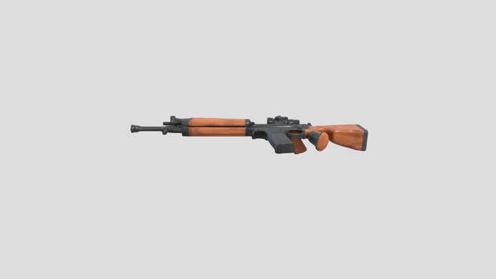 gun ak avalible for sale an art creation 3D Model