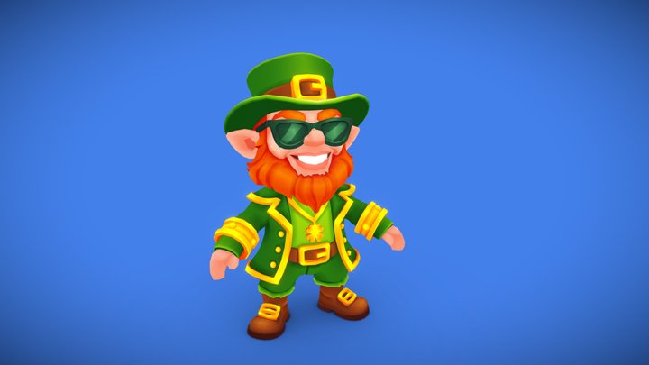 Stylized Leprechaun – "The Lucky Hustler" 3D Model