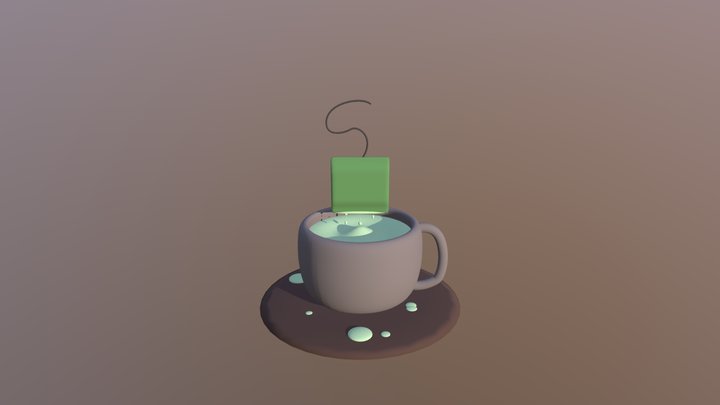 A Teacup 3D Model