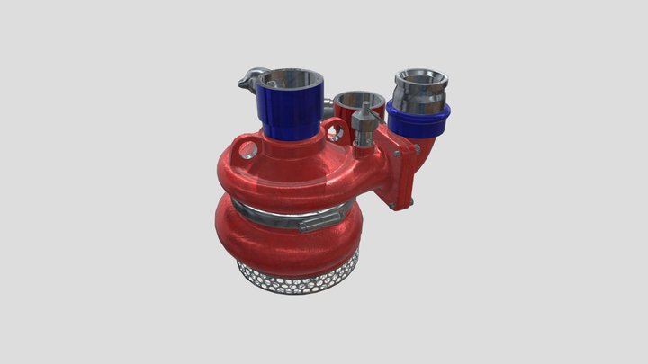 AWG Turbo Bilge Pump - Exploded 3D Model