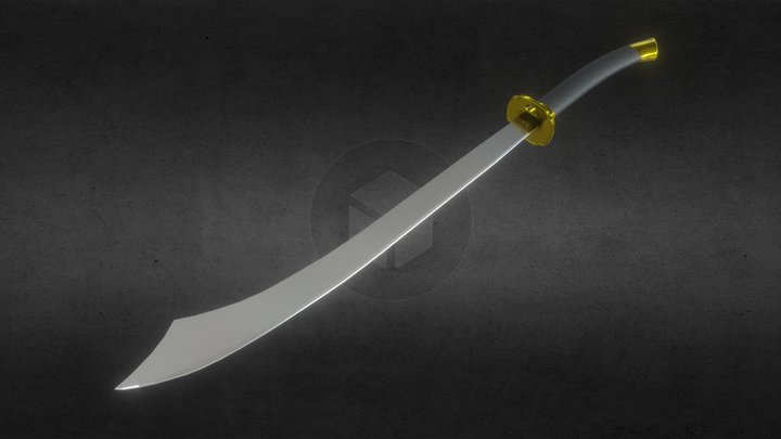Fictional Chinese-type sword 3D Model