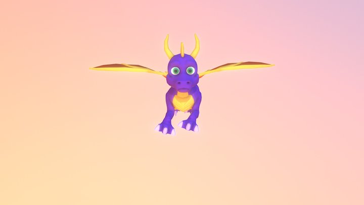 Spyro - Flying 3D Model