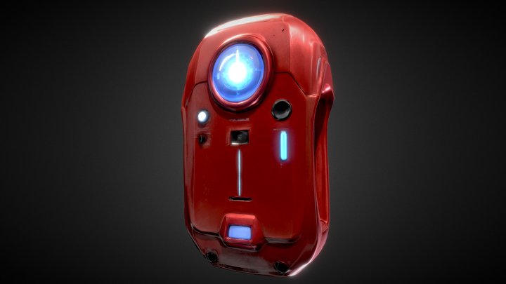 Futuristic Oxygen BackPack Fixed 3D Model