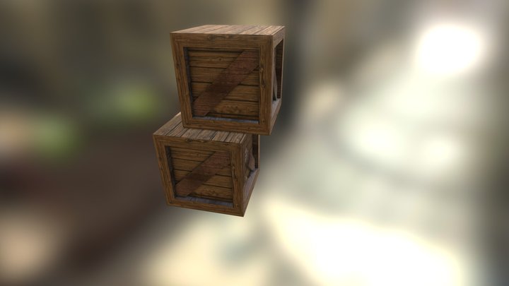 animated crates 3D Model