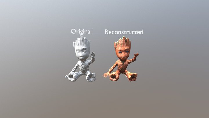 Photogrammetry - Groot comparsion 3D Model