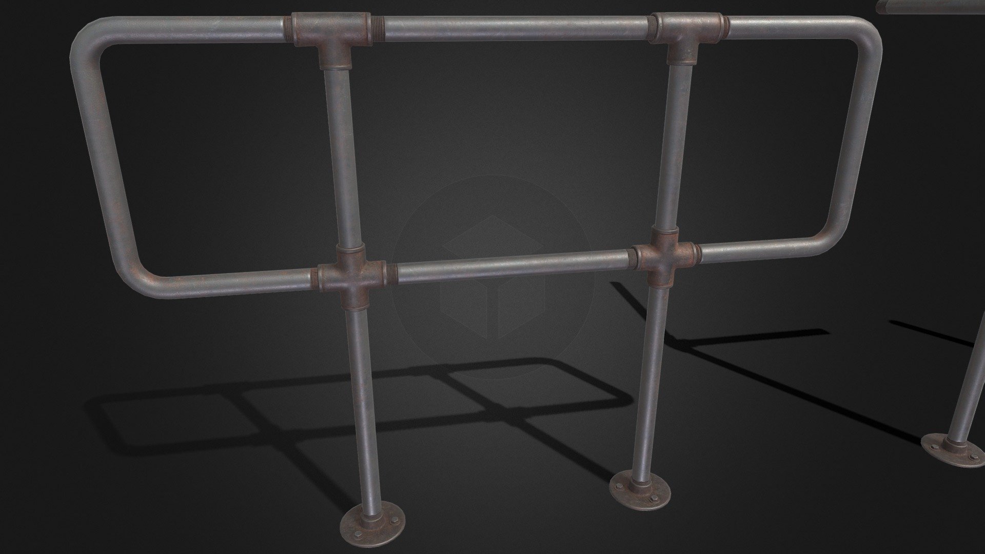 Game Ready PBR VR Modular Rail Set Rust Version - Buy Royalty Free 3D ...