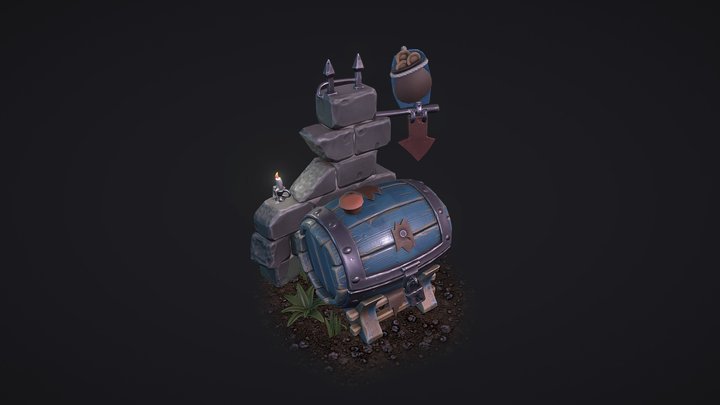 Diorama of the Chest 3D Model