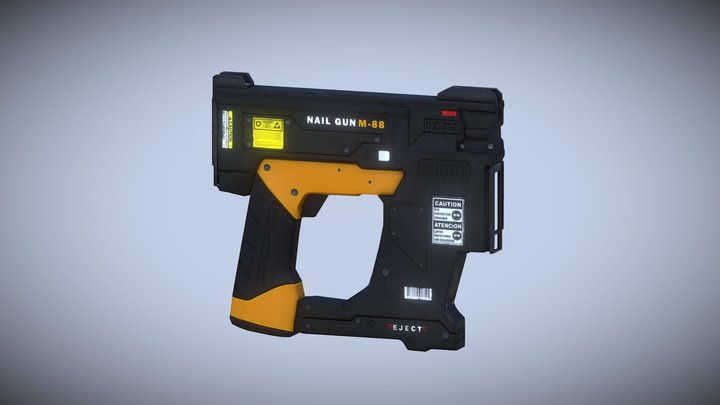 Nail Gun AAA 3D Model