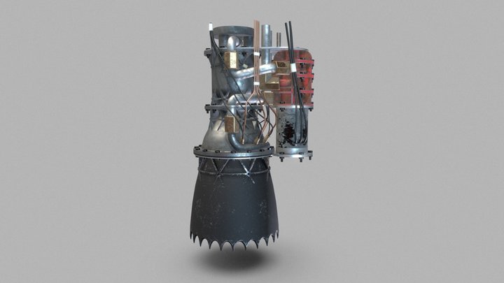 Rocket engine 3D Model