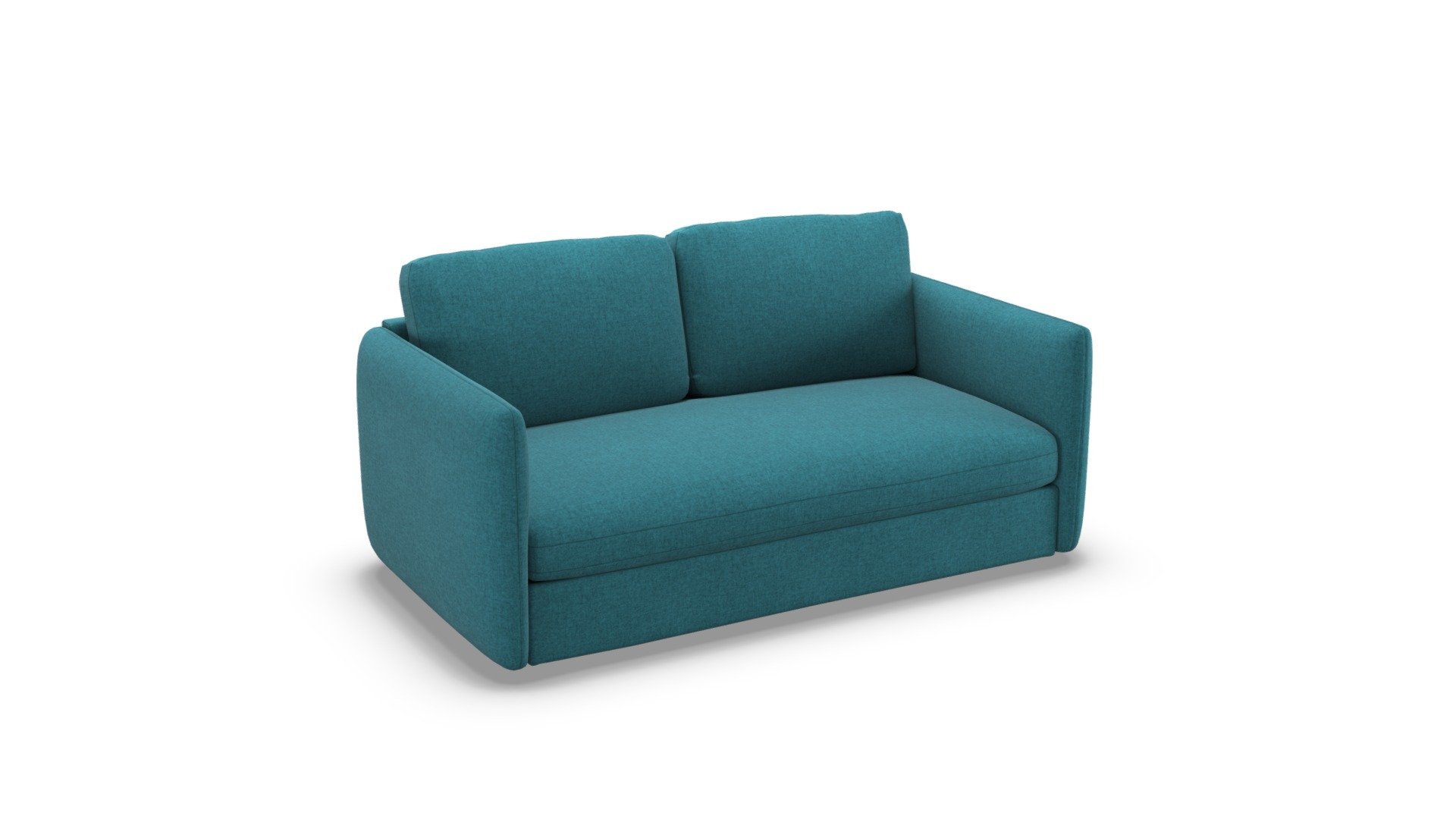 Fletcher 3 Seater Sofa Bed,Mineral Blue 3D model by (made