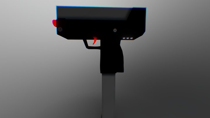 Low Poly Mac-10 3D Model
