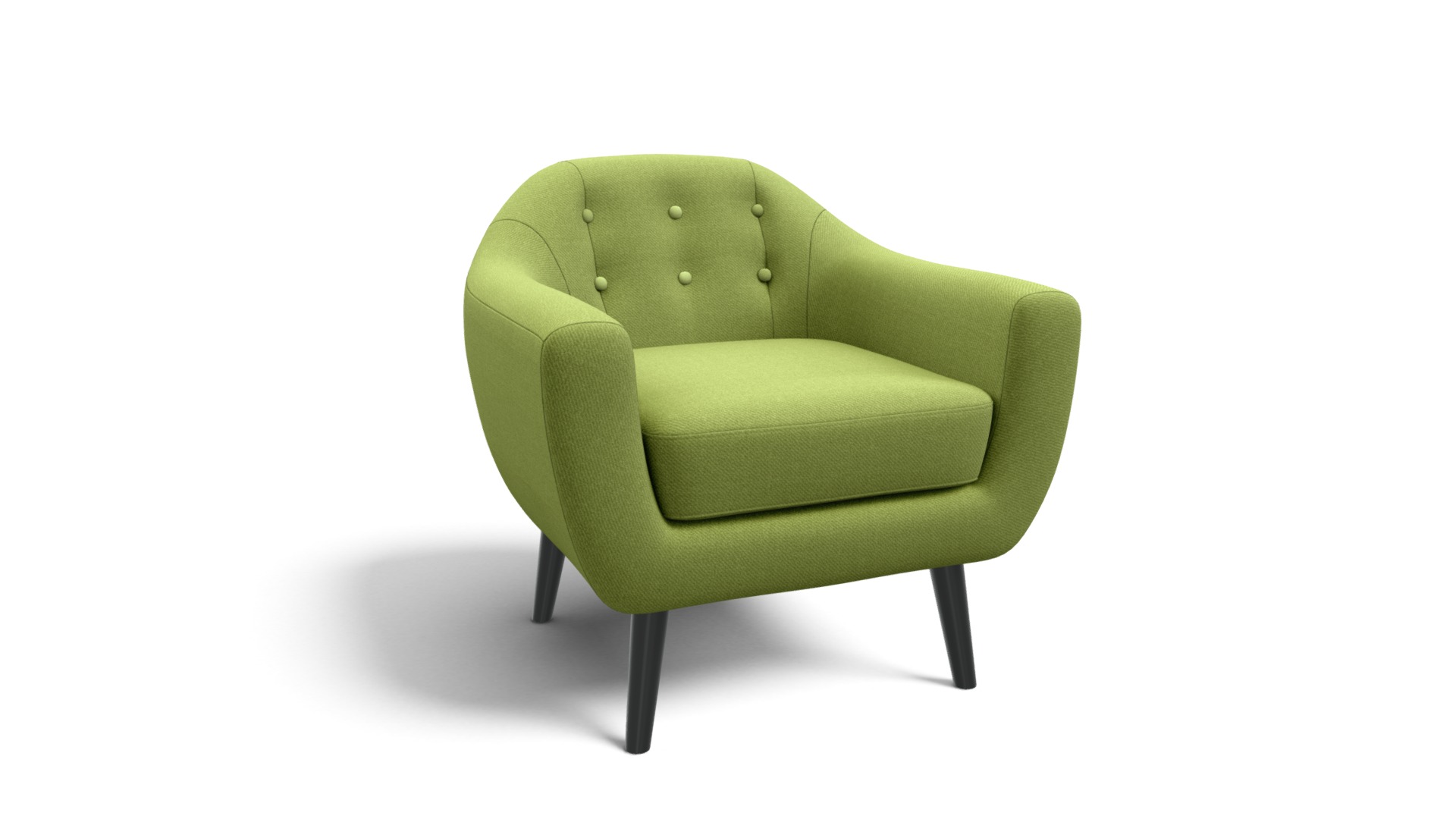 Ritchie Armchair, Lime Green Download Free 3D model by