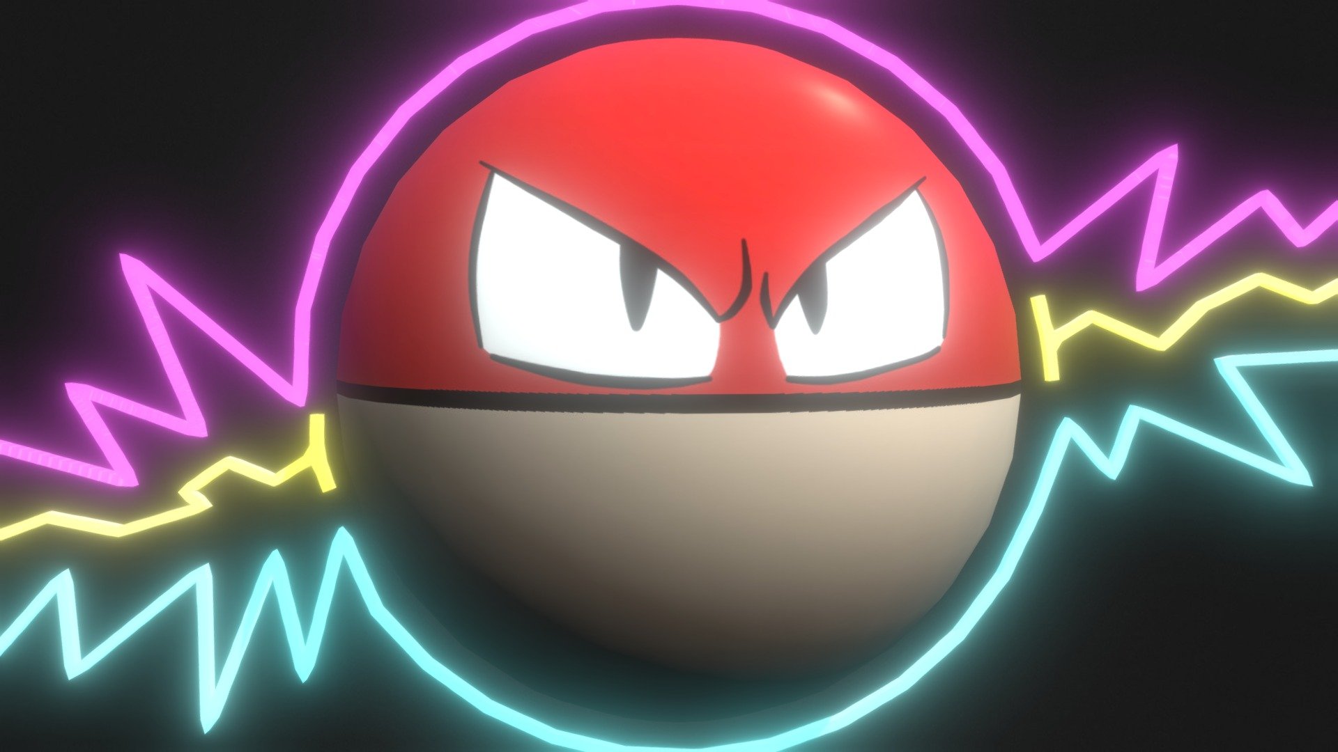 Download Shiny Voltorb: The Electric-type Pokémon Wallpaper