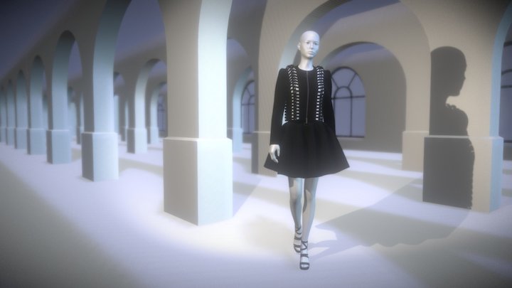 Scene VR Fashion - Veste Athena 3D Model