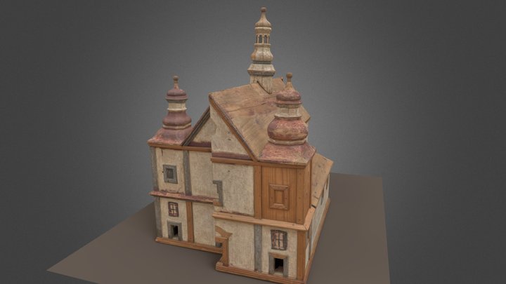 Model kościoła w Szalowej 3D Model