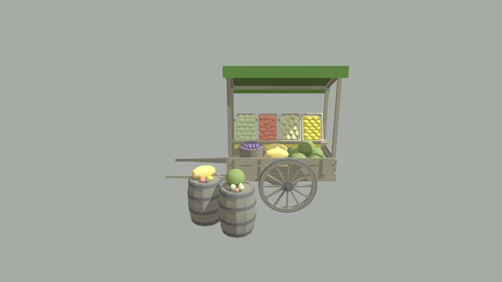 fruit-cart 3D Model