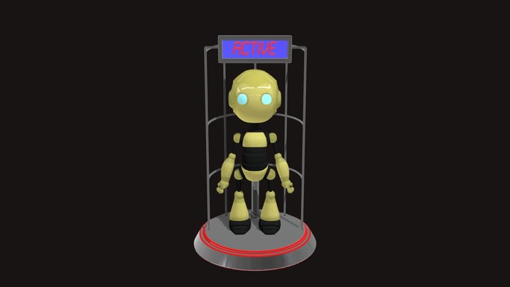 Wall-E Active Charging Station0 3D Model